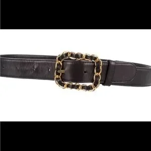 CHANEL | Accessories | Chanel Waist Belt Black Leather  display picture 3